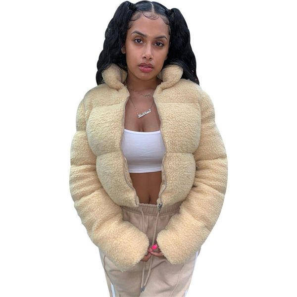 women winter coats sherpa long sleeves zipper cardigan stand-up collar warm cotton jacket womans designers clothes outerwear d111103, White
women winter coats sherpa long sleeves zipper cardigan stand-up collar warm cotton jacket womans designers clothes outerwear d111103, White