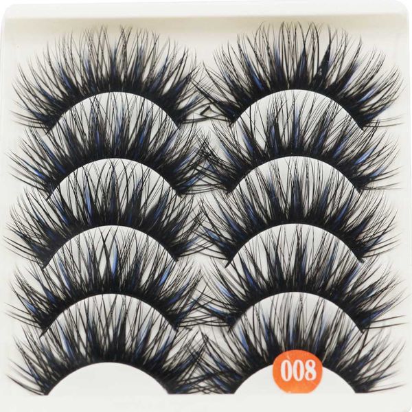 5 pairs blue+black long thick cross false eyelashes handmade eye lashes makeup 
5 pairs blue+black long thick cross false eyelashes handmade eye lashes makeup