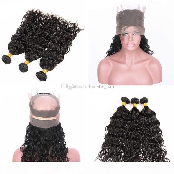 malaysian water wave human hair weaves with 360 lace frontal closure wet and wavy 360 lace frontal with virgin hair 3 bundles, Black;brown
malaysian water wave human hair weaves with 360 lace frontal closure wet and wavy 360 lace frontal with virgin hair 3 bundles, Black;brown