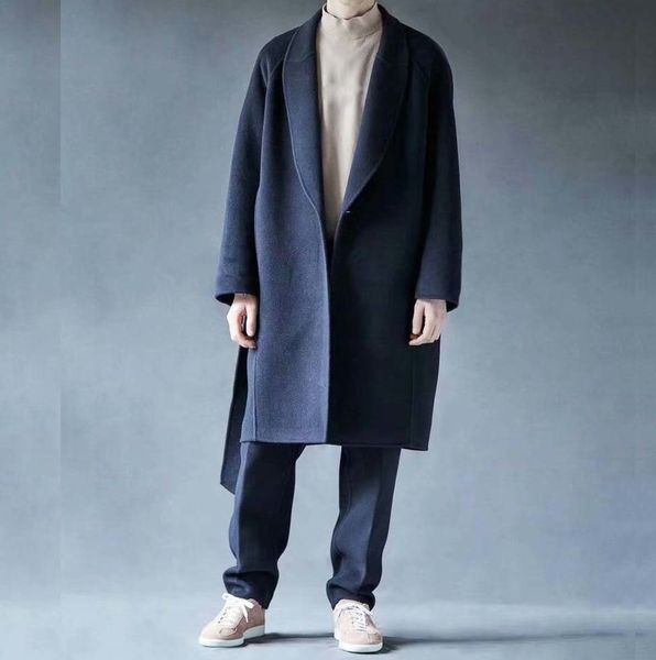 2021 New Men's Long Han-style Autumn British Winter Fashion Wool Coat Handsome Coat. BAG9, Black
2021 New Men's Long Han-style Autumn British Winter Fashion Wool Coat Handsome Coat. BAG9, Black