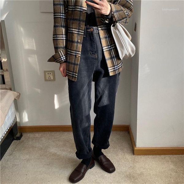 women's jeans black loose stylish bf style 2021 high waist fashion casual femme straight light washed plus denim pants1, Blue
women's jeans black loose stylish bf style 2021 high waist fashion casual femme straight light washed plus denim pants1, Blue