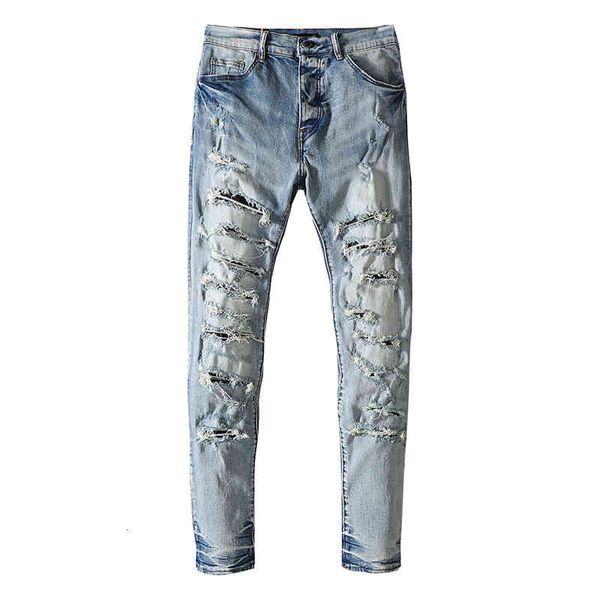 men's jeans mens jeans with ripped holes, patchwork, sanding, washed folds, european and american fashion, foot pants casual slimming l, Blue
men's jeans mens jeans with ripped holes, patchwork, sanding, washed folds, european and american fashion, foot pants casual slimming l, Blue