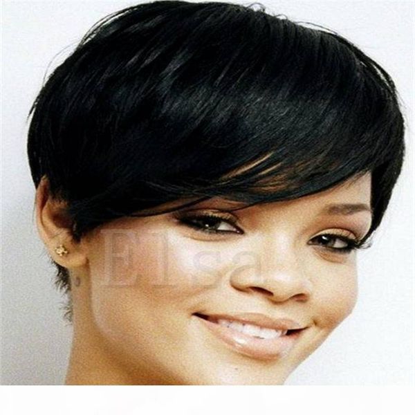 2017 new pixie human cut hair wig rihanna black short cut wigs for black women african american celebrity wigs sale, Black;brown
2017 new pixie human cut hair wig rihanna black short cut wigs for black women african american celebrity wigs sale, Black;brown
