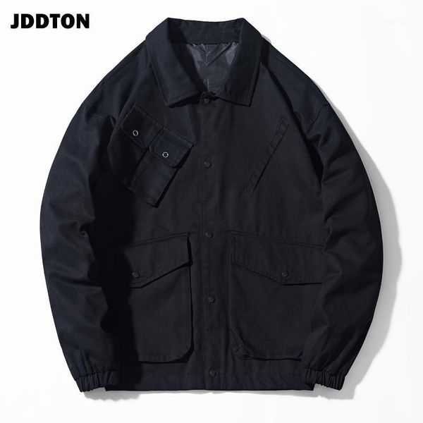 jddton spring autumn men's multi pocket jacket loose male fashion clothing windbreaker male coat casual streetwear outwear je2301, Black;brown
jddton spring autumn men's multi pocket jacket loose male fashion clothing windbreaker male coat casual streetwear outwear je2301, Black;brown