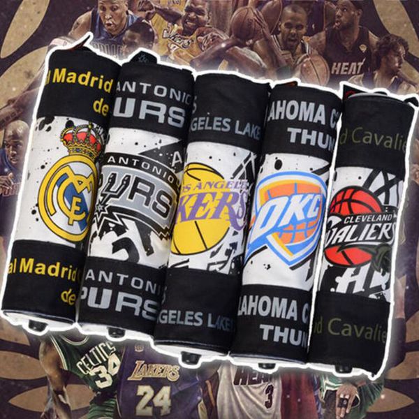 Baskeball Fans Pencil Pen Canvas Case Cosmetic Small Makeup Tool Bag Storage Pouch Purse Writing Stationery Bag School Supplies