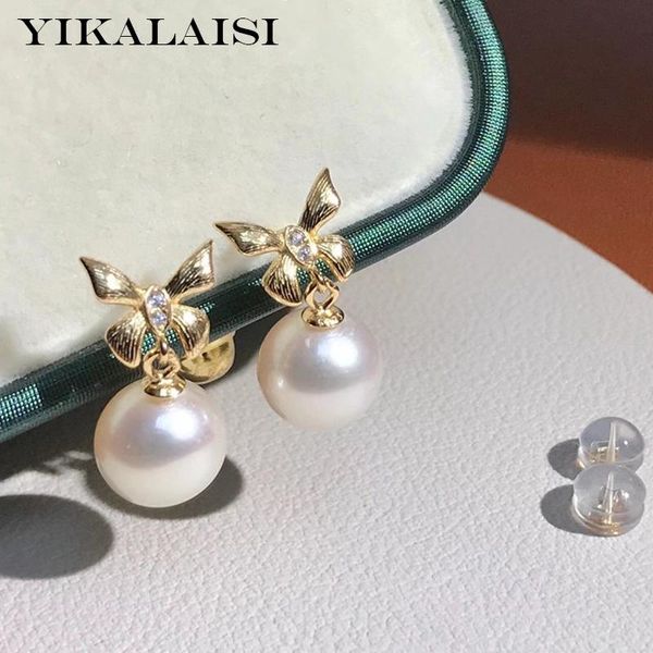 YIKALAISI 925 Sterling Silver Earrings Jewelry For Women 8-9mm Round Natural Freshwater Pearl Earrings 2021 Fine New Wholesales, Golden;silver
YIKALAISI 925 Sterling Silver Earrings Jewelry For Women 8-9mm Round Natural Freshwater Pearl Earrings 2021 Fine New Wholesales, Golden;silver