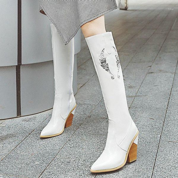 boots black white fashion knee high autumn winter women wedge heel long pointed toe western cowboy ladies shoes1
boots black white fashion knee high autumn winter women wedge heel long pointed toe western cowboy ladies shoes1