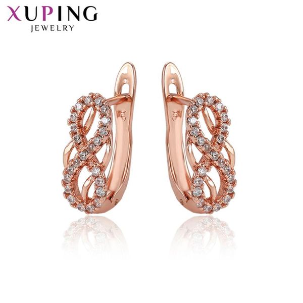 xuping hoop earrings for women rose gold color plated new arrival fashion european style luxury jewelry gifts 98240, Golden;silver
xuping hoop earrings for women rose gold color plated new arrival fashion european style luxury jewelry gifts 98240, Golden;silver