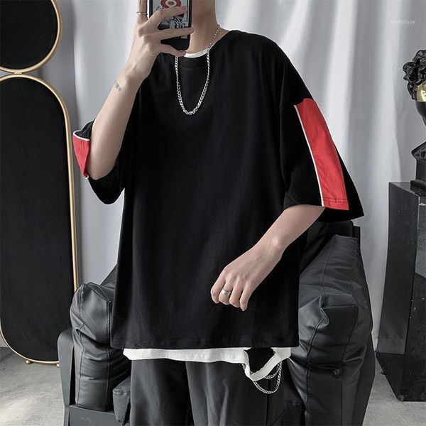 all-match funny patchwork men tshirt panelled slevees plain pullover trend clothes korean version black 2020 new streetwear1, White;black
all-match funny patchwork men tshirt panelled slevees plain pullover trend clothes korean version black 2020 new streetwear1, White;black