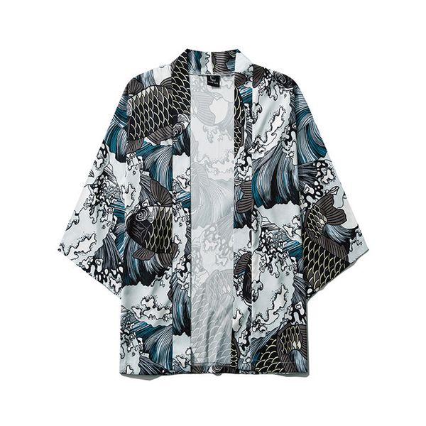 mens japanese kimono jackets koi fish great wave harajuku hip hop male japan streetwear jacket summer thin clothing loose kimono, Black;brown
mens japanese kimono jackets koi fish great wave harajuku hip hop male japan streetwear jacket summer thin clothing loose kimono, Black;brown