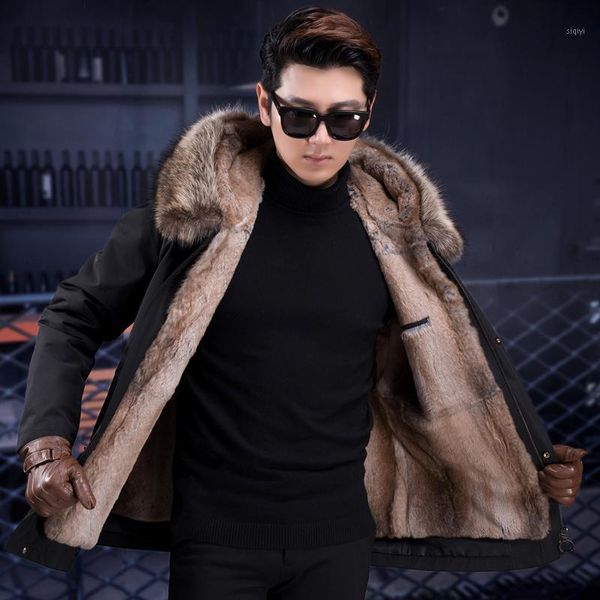 jkp new fur one autumn and winter fur men's clothing to overcome whole liner long suede coat1, Black 
jkp new fur one autumn and winter fur men's clothing to overcome whole liner long suede coat1, Black