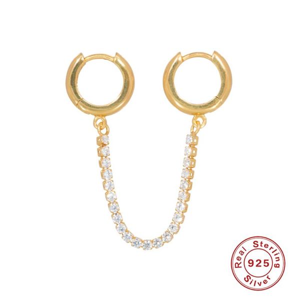 hoop & huggie romad 1pcs 925 sterling silver gothic punk handcuff chain earrings zirconia for women fine jewelry pendientes w5, Golden;silver
hoop & huggie romad 1pcs 925 sterling silver gothic punk handcuff chain earrings zirconia for women fine jewelry pendientes w5, Golden;silver