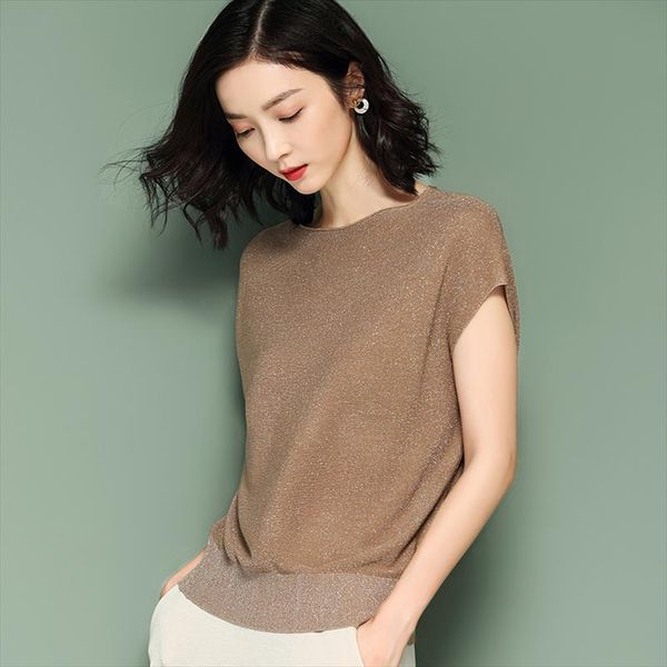 shiny lurex summer knitted pullover women sweater shirt female all match batwing sleeve pullover jumper korean style, White;black
shiny lurex summer knitted pullover women sweater shirt female all match batwing sleeve pullover jumper korean style, White;black
