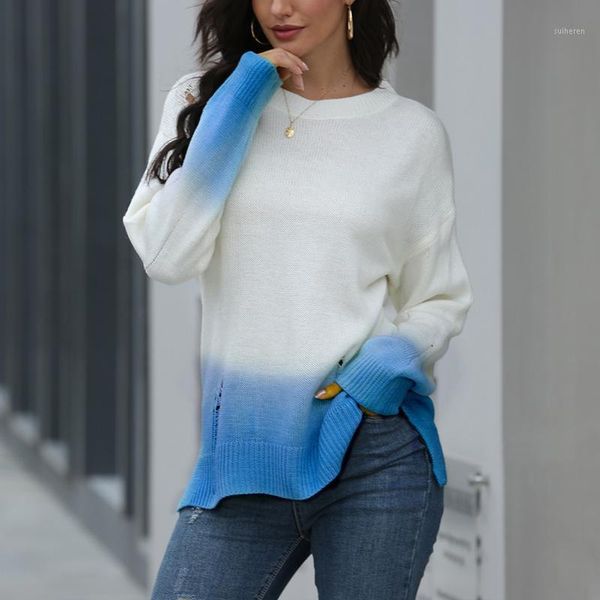 lasperal women's sweater coat long-sleeve with holes gradient hollow sweater female autumn and winter loose pullovers1, White;black
lasperal women's sweater coat long-sleeve with holes gradient hollow sweater female autumn and winter loose pullovers1, White;black