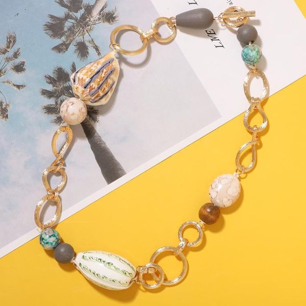 2020 bohemian handmade conch chokers neckalce female summer beach wooden beads chain necklace women jewelry gifts wholesale1, Golden;silver
2020 bohemian handmade conch chokers neckalce female summer beach wooden beads chain necklace women jewelry gifts wholesale1, Golden;silver