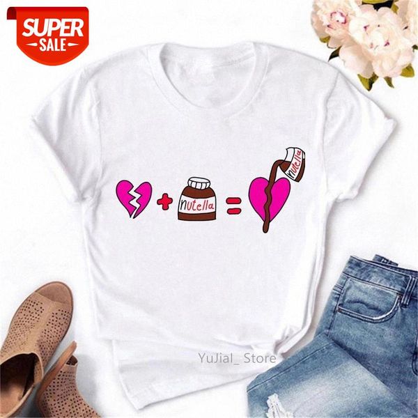 Funny T Shirts Women Pink Love Nutella Graphic Tshirt Femme Harajuku Kawaii Clothes Summer Fashion Female T-Shirt Wholesale #0D2X, White
Funny T Shirts Women Pink Love Nutella Graphic Tshirt Femme Harajuku Kawaii Clothes Summer Fashion Female T-Shirt Wholesale #0D2X, White
