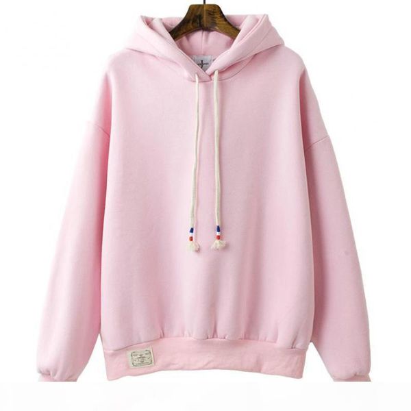 2018 new autumn winter korea solid color plus velvet sweatshirt female long-sleeved candy color loose student hoodie sweatshirt, Black
2018 new autumn winter korea solid color plus velvet sweatshirt female long-sleeved candy color loose student hoodie sweatshirt, Black