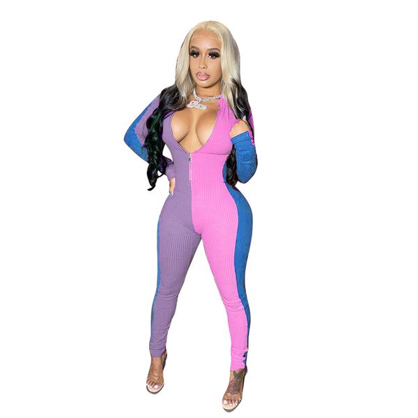 cross-border supply 2020 autumn and winter european and american fashion splicing sunken stripe zipper slim fit motion casual jumpsuit, Gray
cross-border supply 2020 autumn and winter european and american fashion splicing sunken stripe zipper slim fit motion casual jumpsuit, Gray
