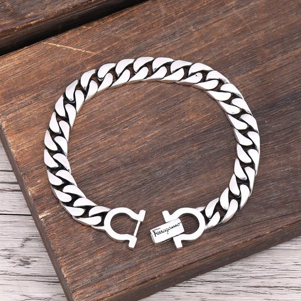 925 sterling men's thai silver simple korean version bracelet fashionable man versatile horsewhip silver bracelet female vdphv, Golden;silver
925 sterling men's thai silver simple korean version bracelet fashionable man versatile horsewhip silver bracelet female vdphv, Golden;silver