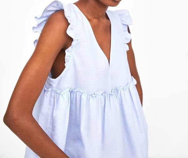 2019 summer women ruffles elegant blouse sweet v neck back bow tie sleeveless shirt pleated solid casual t200321, White
2019 summer women ruffles elegant blouse sweet v neck back bow tie sleeveless shirt pleated solid casual t200321, White