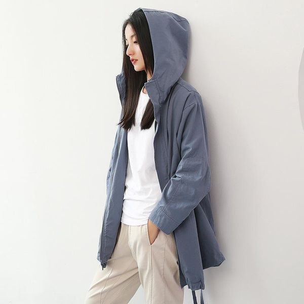 women's trench coats chic coat for women 2021 spring autumn womens windbreakers hooded woman clothes loose overcoat women1, Tan;black
women's trench coats chic coat for women 2021 spring autumn womens windbreakers hooded woman clothes loose overcoat women1, Tan;black