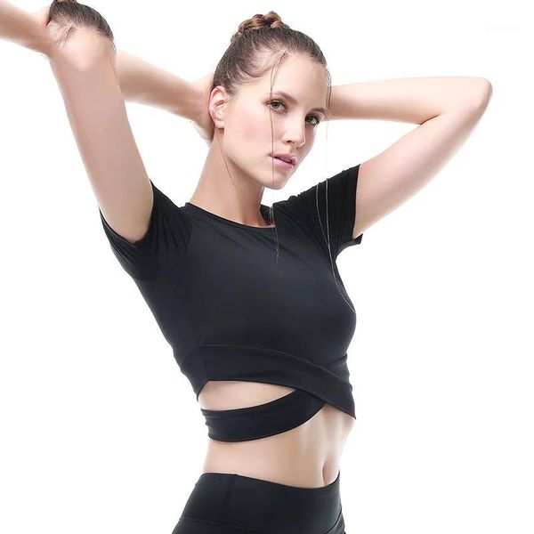 yoga outfits summer sports t-shirts women's fitness shirts short sleeve exposed navel running workout gym 1, White;red
yoga outfits summer sports t-shirts women's fitness shirts short sleeve exposed navel running workout gym 1, White;red