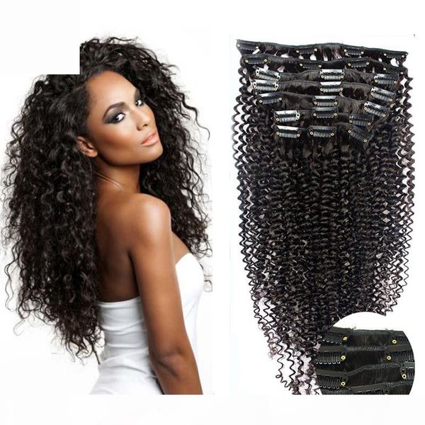 100g 7pcs afro kinky clip in extensions 4a 4b 4c african american clip in human hair extensions for black woman, Black;brown
100g 7pcs afro kinky clip in extensions 4a 4b 4c african american clip in human hair extensions for black woman, Black;brown