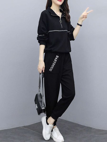 autumn winter women's clothing 2020 new large size fat mm, age reduction, thin and cashmere sweater suit leisure style two piece set, Black
autumn winter women's clothing 2020 new large size fat mm, age reduction, thin and cashmere sweater suit leisure style two piece set, Black