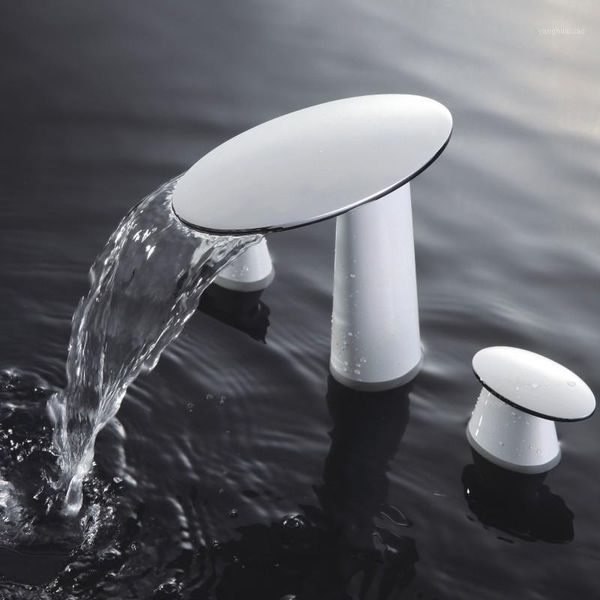bathroom sink faucets widespread basin faucet brass mixer tap & cold bathtub dual handle 3 holes deck mounted white/chrome1
bathroom sink faucets widespread basin faucet brass mixer tap & cold bathtub dual handle 3 holes deck mounted white/chrome1