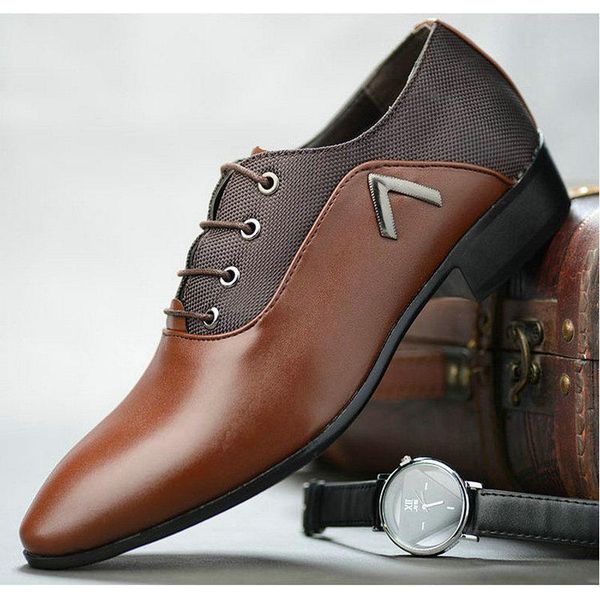 men's dress shoes 2020 new men business shoes pointed lace-up oxford men formal large size c21-90, Black
men's dress shoes 2020 new men business shoes pointed lace-up oxford men formal large size c21-90, Black