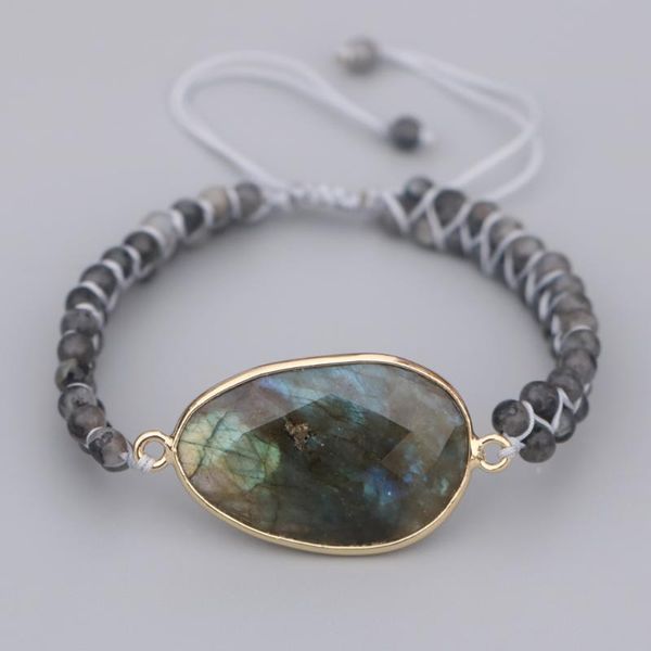 edothalia fashion black labradorite charm wrap bracelet women men lover's bracelet gift friendship rope 4mm bead, Golden;silver
edothalia fashion black labradorite charm wrap bracelet women men lover's bracelet gift friendship rope 4mm bead, Golden;silver