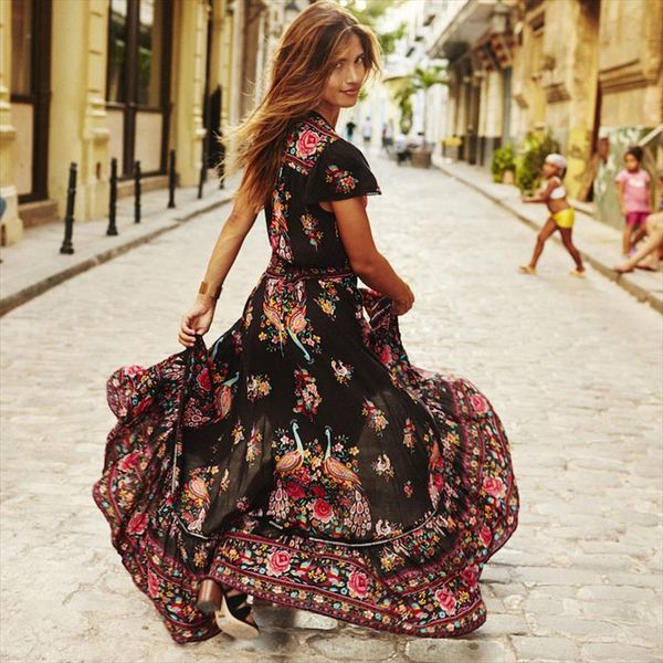 2020 dress summer boho dress ethnic print vintage beach dresses bohemian robe vintage vestidos hippie, Black;gray
2020 dress summer boho dress ethnic print vintage beach dresses bohemian robe vintage vestidos hippie, Black;gray