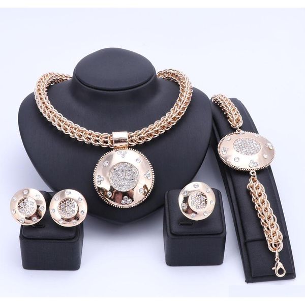 luxury big dubai gold plated crystal jewelry sets fashion nigerian wedding african beads costume necklace bangle earring ring fosdo, Slivery;golden
luxury big dubai gold plated crystal jewelry sets fashion nigerian wedding african beads costume necklace bangle earring ring fosdo, Slivery;golden