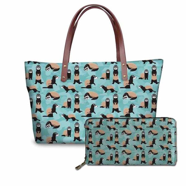 noisydesigns handbags&wallets women cheeky ferrets printing 2pcs/set hand bags ladies large capacity shoulder female tote bag
noisydesigns handbags&wallets women cheeky ferrets printing 2pcs/set hand bags ladies large capacity shoulder female tote bag