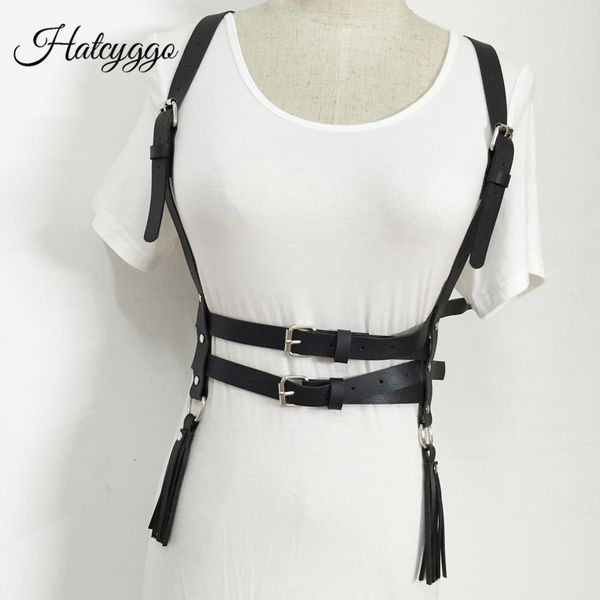 hatcyggo women leather shoulder harness lingerie strap belt female tassel black suspender ladies punk slim body chest belts, Black;brown
hatcyggo women leather shoulder harness lingerie strap belt female tassel black suspender ladies punk slim body chest belts, Black;brown