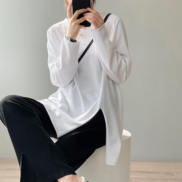 new 2021 spring o-neck t shirts long sleeve 100% cotton material boyfriend style loose women white tees me1t
new 2021 spring o-neck t shirts long sleeve 100% cotton material boyfriend style loose women white tees me1t