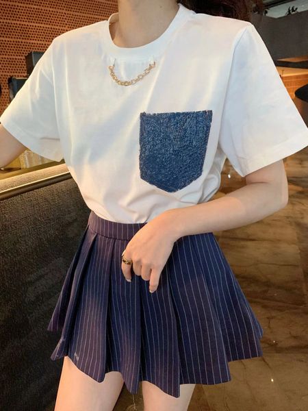 2022 womens t-shirt women fishion summer tees girl's breathable casual t-shirt letters printed pattern clothing, White
2022 womens t-shirt women fishion summer tees girl's breathable casual t-shirt letters printed pattern clothing, White