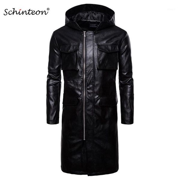 schinteon pu leather long jacket with hood faux leather trench coat windbreaker black motorcycle bike garment new arrival1
schinteon pu leather long jacket with hood faux leather trench coat windbreaker black motorcycle bike garment new arrival1