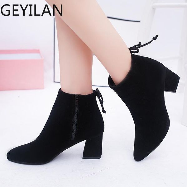 mhyons women ankle boots 2019 black flock winter fashion med high heel boots for ladies pointed toe plus size women shoes1
mhyons women ankle boots 2019 black flock winter fashion med high heel boots for ladies pointed toe plus size women shoes1