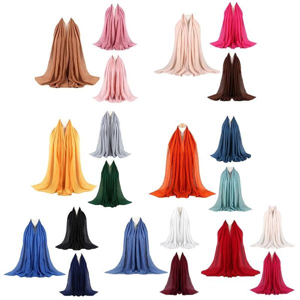 3pcs women muslim hijab head scarf plain solid color pleated crinkled shawl wrap, Blue;gray
3pcs women muslim hijab head scarf plain solid color pleated crinkled shawl wrap, Blue;gray