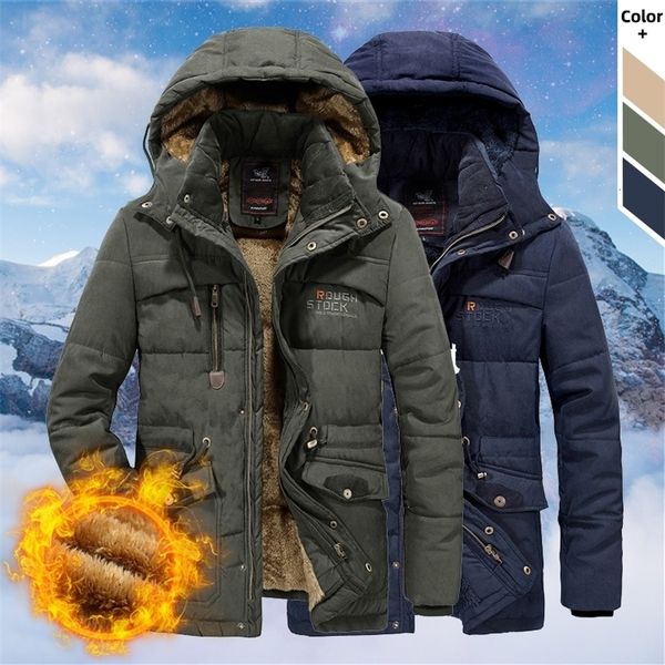brand winter parka coats men warm thick cotton padded mens fleece hooded windbreaker overcoat plus size military jacket 6xl 201223, Black
brand winter parka coats men warm thick cotton padded mens fleece hooded windbreaker overcoat plus size military jacket 6xl 201223, Black