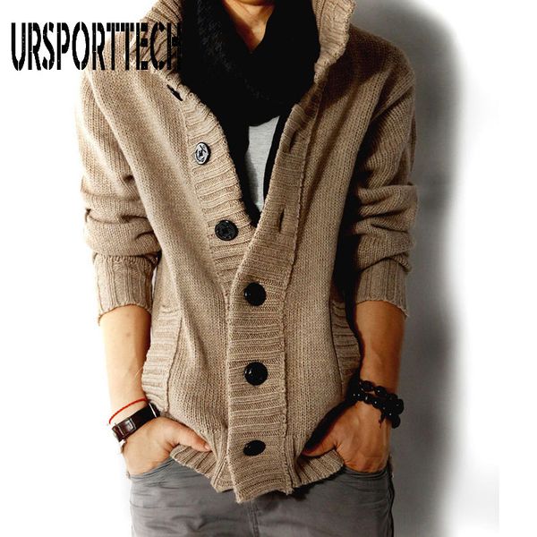 new sweater cardigan men thick sleeve long jacket fashion casual slim loose collar button knit solid color sweater for men 200929, White;black
new sweater cardigan men thick sleeve long jacket fashion casual slim loose collar button knit solid color sweater for men 200929, White;black