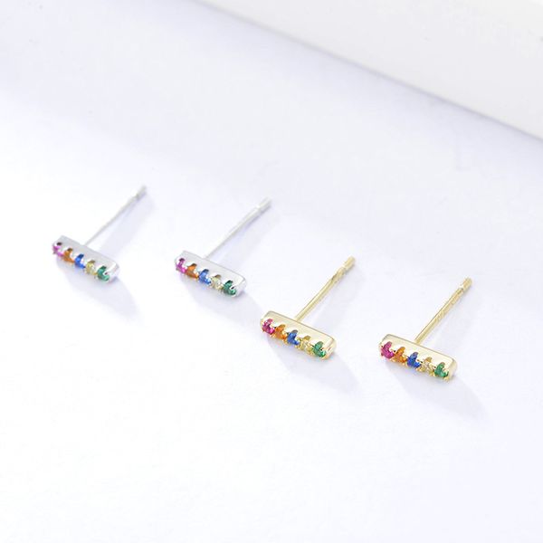 februaryfrost brand designer new arrival 100% 925 sterling silver multicolor mini zircons square stud earrings for women fashion designer, Golden;silver
februaryfrost brand designer new arrival 100% 925 sterling silver multicolor mini zircons square stud earrings for women fashion designer, Golden;silver