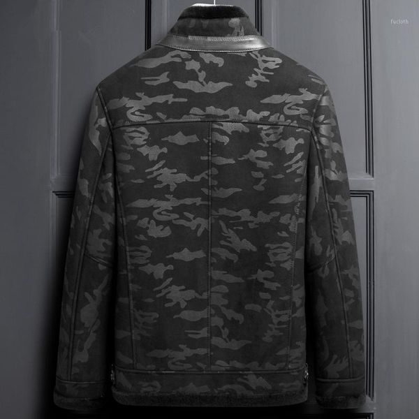 sheepskin genuine leather winter coat for men real wool fur liner warm camouflage jacket lsy099426 my29551, Black
sheepskin genuine leather winter coat for men real wool fur liner warm camouflage jacket lsy099426 my29551, Black