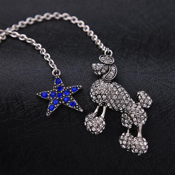 pendant necklaces silver color chain crystal sheep blue star dog pet necklace cute animal design women long turkish jewelry gifts
pendant necklaces silver color chain crystal sheep blue star dog pet necklace cute animal design women long turkish jewelry gifts