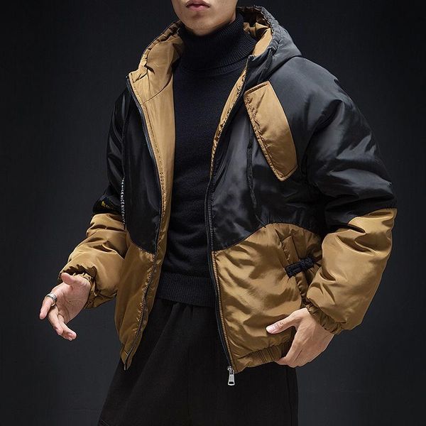 men's down & parkas mrgoldenbowl 2021 winter zipper cotton casual style patchwork thick broadcloth, Black
men's down & parkas mrgoldenbowl 2021 winter zipper cotton casual style patchwork thick broadcloth, Black