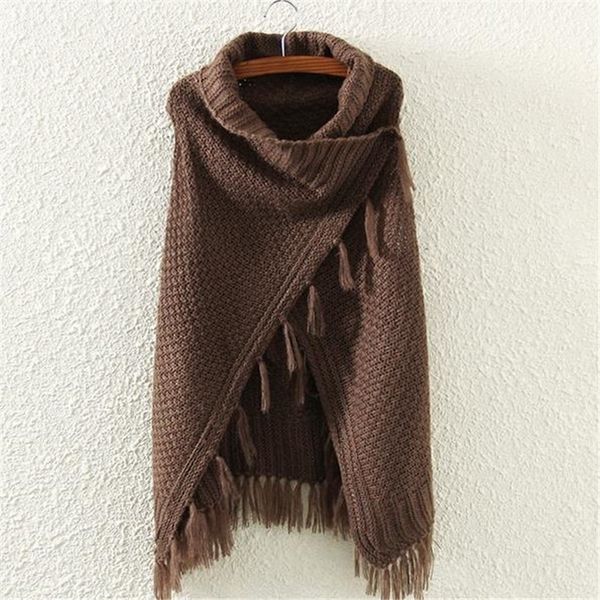 neploe new korean cardigans women casual loose irregular tassel cape poncho plus size pull femme shawl knitted sweater 201030, White;black
neploe new korean cardigans women casual loose irregular tassel cape poncho plus size pull femme shawl knitted sweater 201030, White;black