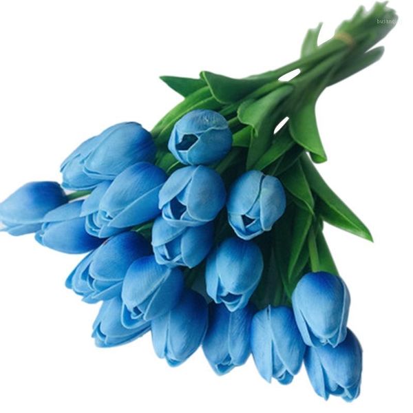 20 pcs pu real-touch artificial tulip flowers 13.8 inch for home wedding party decor,easy to clean (blue)1
20 pcs pu real-touch artificial tulip flowers 13.8 inch for home wedding party decor,easy to clean (blue)1
