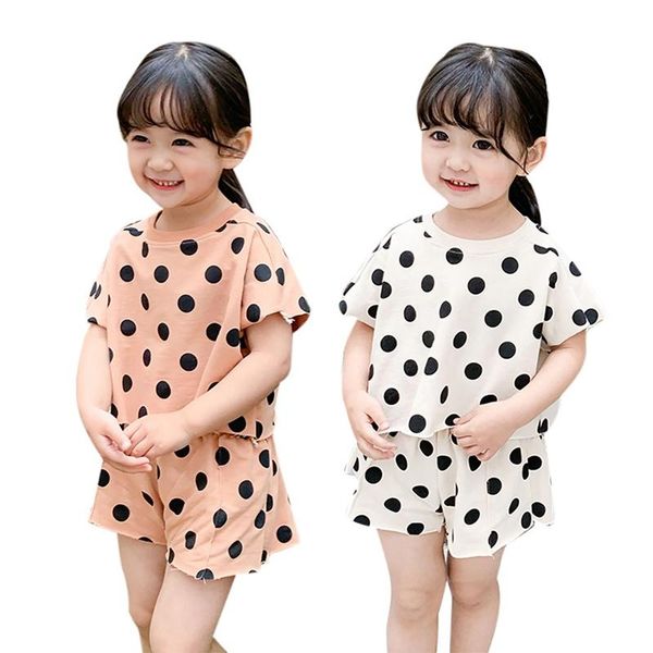 clothing sets child girls cotton summer two piece short sleeve t shirt+ shorts children casual dot outfits s, White
clothing sets child girls cotton summer two piece short sleeve t shirt+ shorts children casual dot outfits s, White