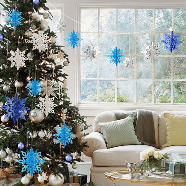 christmas decorations 6 pcs/set for home cardboard 3d hollow snowflake hanging ornaments year's decoration navidad natal.q1
christmas decorations 6 pcs/set for home cardboard 3d hollow snowflake hanging ornaments year's decoration navidad natal.q1